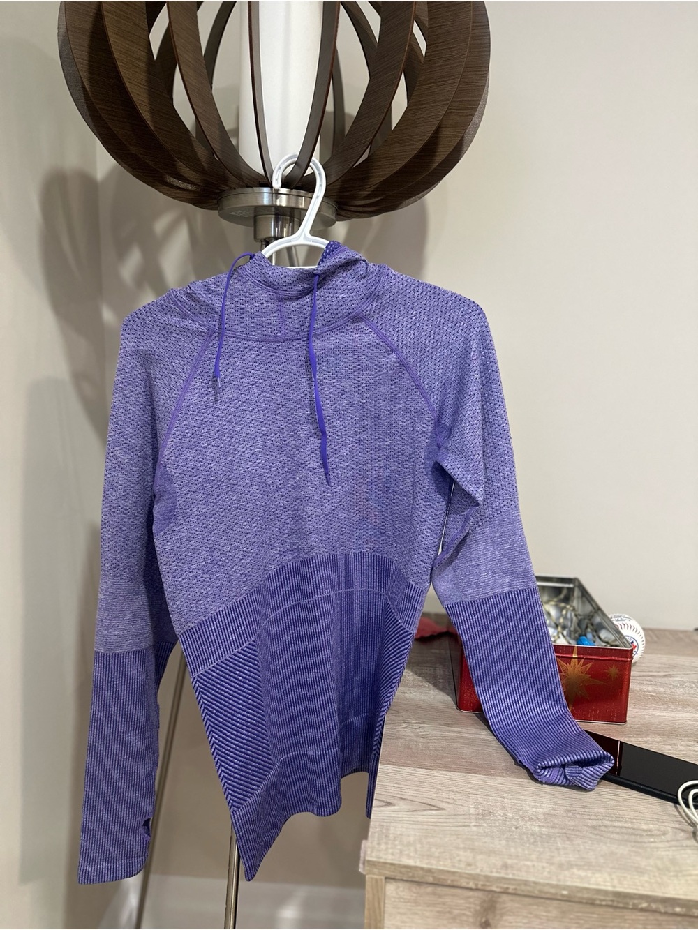 Reebok Purple Long-Sleeve Cowl Neck Sweater